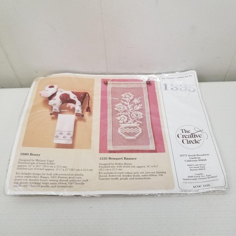 Creative Circle Bouquet Banner Kit 1335 Cottagecore Home Decor Gift Vintage